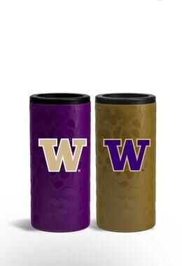New University of Washington 2-Pack Home/Away Leopard SS Slim Can Coolie cupe4